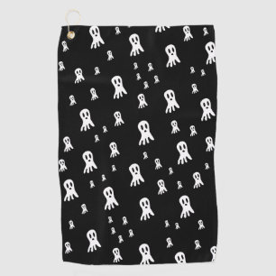Dark Halloween Ghosts Golfhanddoek