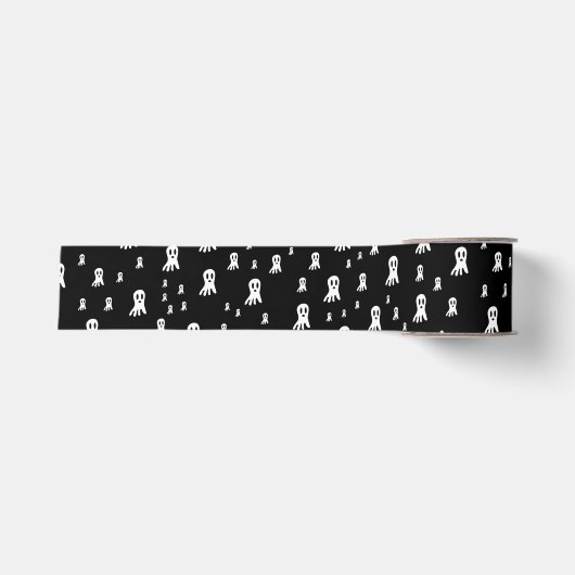 Dark Halloween Ghosts Grosgrain Lint (Voorkant)