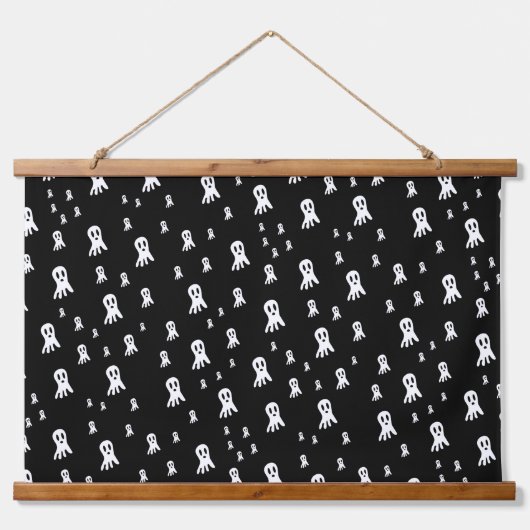 Dark Halloween Ghosts Hangend Wandkleed (Voorkant)