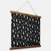 Dark Halloween Ghosts Hangend Wandkleed (Gebogen)