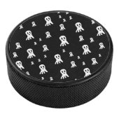 Dark Halloween Ghosts Hockey Puck (3/4)