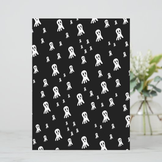 Dark Halloween Ghosts Kaart (Staand voorkant)