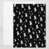 Dark Halloween Ghosts Kaart (Voorkant / Achterkant)