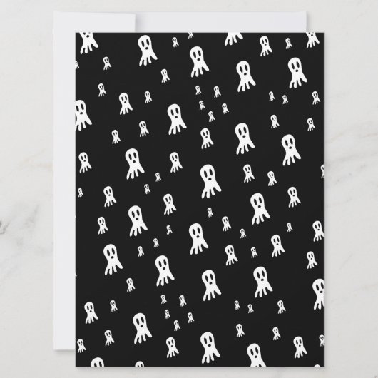Dark Halloween Ghosts Kaart (Voorkant)