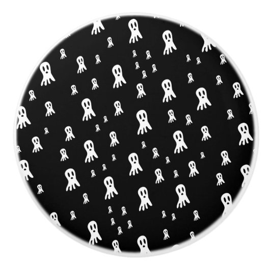 Dark Halloween Ghosts Keramische Knop (Voorkant)