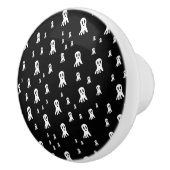 Dark Halloween Ghosts Keramische Knop (Rechts)
