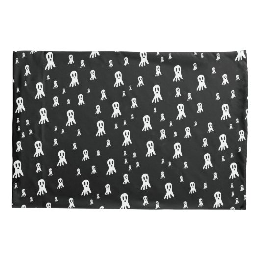 Dark Halloween Ghosts Kussensloop (Achterkant)