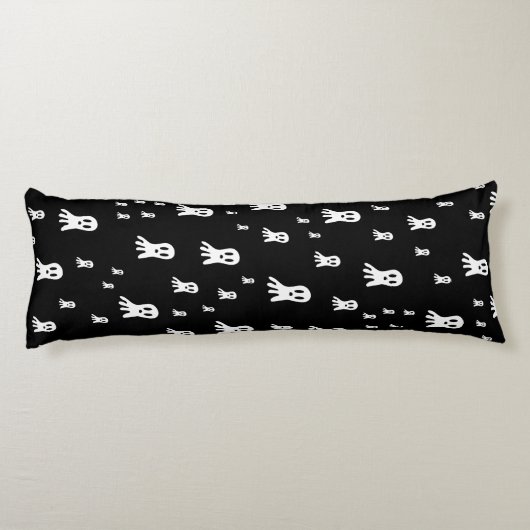 Dark Halloween Ghosts Lichaamskussen (Achterkant)