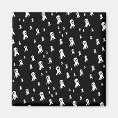 Dark Halloween Ghosts Magneet (Voorkant)