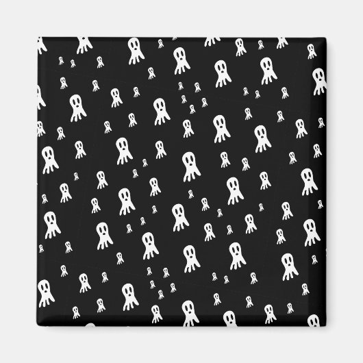 Dark Halloween Ghosts Magneet (Voorkant)