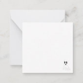 Dark Halloween Ghosts Notitiekaartje (Achterkant)