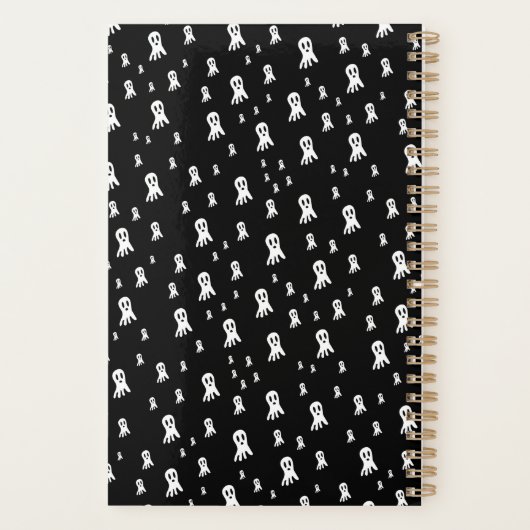 Dark Halloween Ghosts Planner (Achterkant)