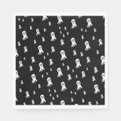 Dark Halloween Ghosts Servet (Voorkant)