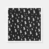 Dark Halloween Ghosts Servet (Voorkant)