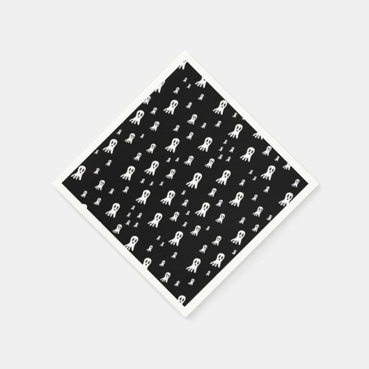 Dark Halloween Ghosts Servet (Hoek)