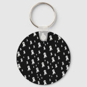 Dark Halloween Ghosts Sleutelhanger (Voorkant)