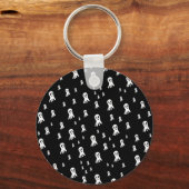 Dark Halloween Ghosts Sleutelhanger (Achterkant)