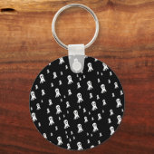 Dark Halloween Ghosts Sleutelhanger (Voorkant)
