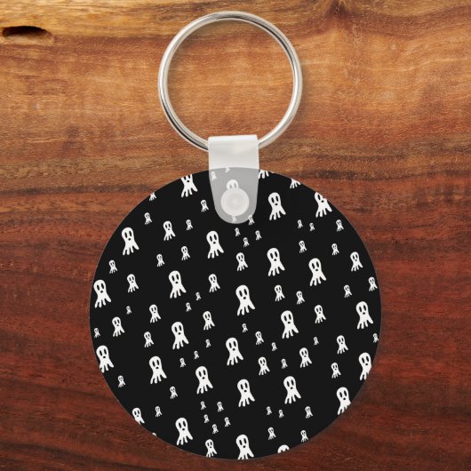 Dark Halloween Ghosts Sleutelhanger (Voorkant)
