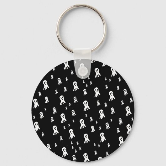 Dark Halloween Ghosts Sleutelhanger (Achterkant)