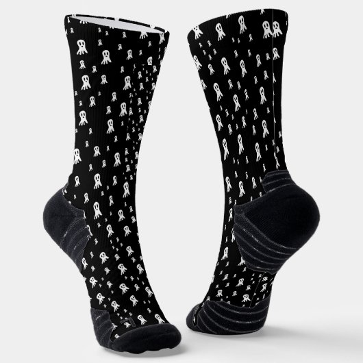 Dark Halloween Ghosts Sokken (Gebogen)