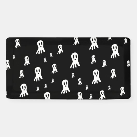 Dark Halloween Ghosts Spandoek (Horizontaal)