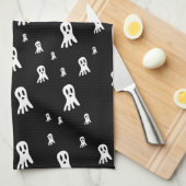 Dark Halloween Ghosts Theedoek (Quarter Fold)
