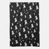 Dark Halloween Ghosts Theedoek (Verticaal)