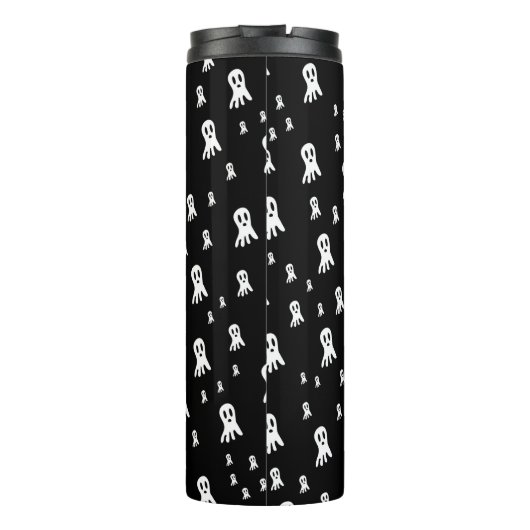 Dark Halloween Ghosts Thermosbeker (Achterkant)