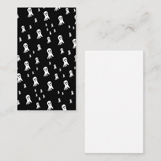 Dark Halloween Ghosts Visitekaartje (Voorkant / Achterkant)