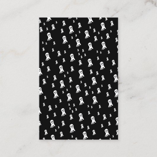 Dark Halloween Ghosts Visitekaartje (Voorkant)