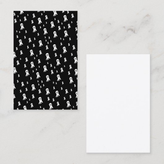 Dark Halloween Ghosts Visitekaartje (Voorkant / Achterkant)