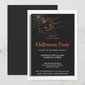 Dark Halloween Party Kaart (Voorkant / Achterkant)