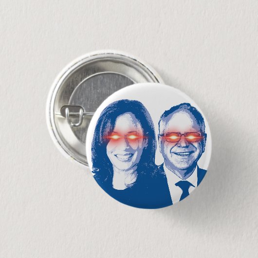 Dark Harris Walz Ronde Button 3,2 Cm (Voorkant /achterkant)