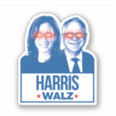 Dark Harris Walz Sticker (Voorkant)