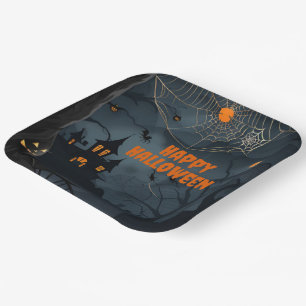 Dark Haunted Night Papieren Bordje