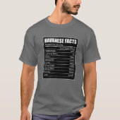 Dark Havanese Facts Dog Havanese Lover Havanese T-shirt (Voorkant)