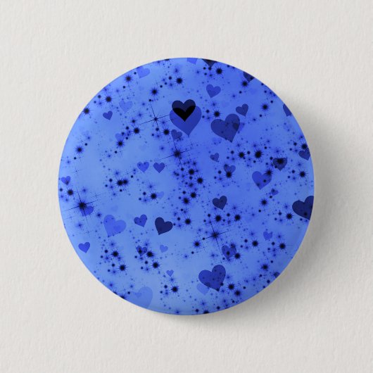 Dark Heart Bokeh Pattern One Ronde Button 5,7 Cm (Voorkant)