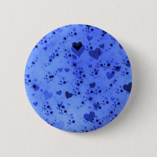 Dark Heart Bokeh Pattern One Ronde Button 5,7 Cm