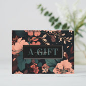 Dark Herfst Floral Beauty Business Cadeaubon (Staand voorkant)