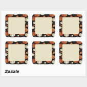 Dark Herfst Pumpkins Halloween Label Sticker (Vel)