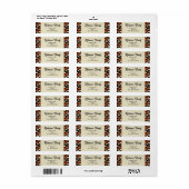 Dark Herfst Pumpkins Retour Adreslabels Etiket (Full Sheet)
