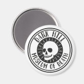 Dark Hill Museum of Death Skull Magnet (Voorkant / Achterkant)