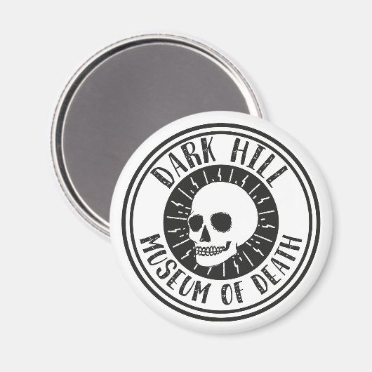 Dark Hill Museum of Death Skull Magnet (Voorkant / Achterkant)
