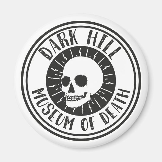 Dark Hill Museum of Death Skull Magnet (Voorkant)