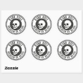 Dark Hill Museum of Death Skull Sticker (Vel)