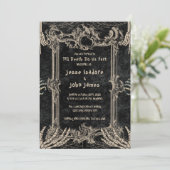 Dark Horror Till Death Do Us Part Wedding Kaart (Staand voorkant)