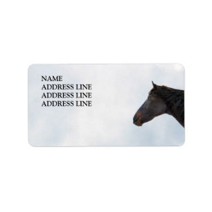 Dark Horse and Sky - Western terugkeeradres Etiket