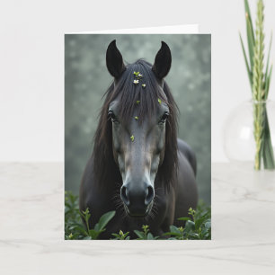 Dark Horse Beauty Portretkaart Kaart