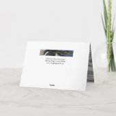 Dark Horse Loopt In Het Water Wenskaart Kaart (Achterkant)